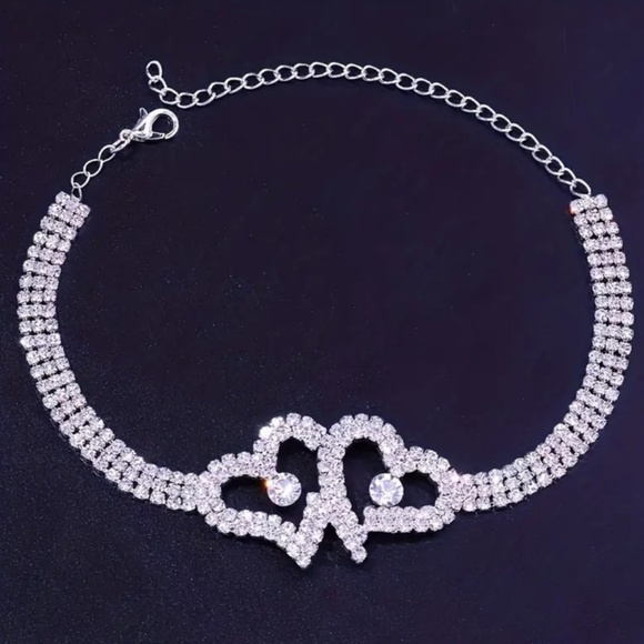 🔥Dazzling Heart~shaped Bling Anklet~New in package - Picture 2 of 6